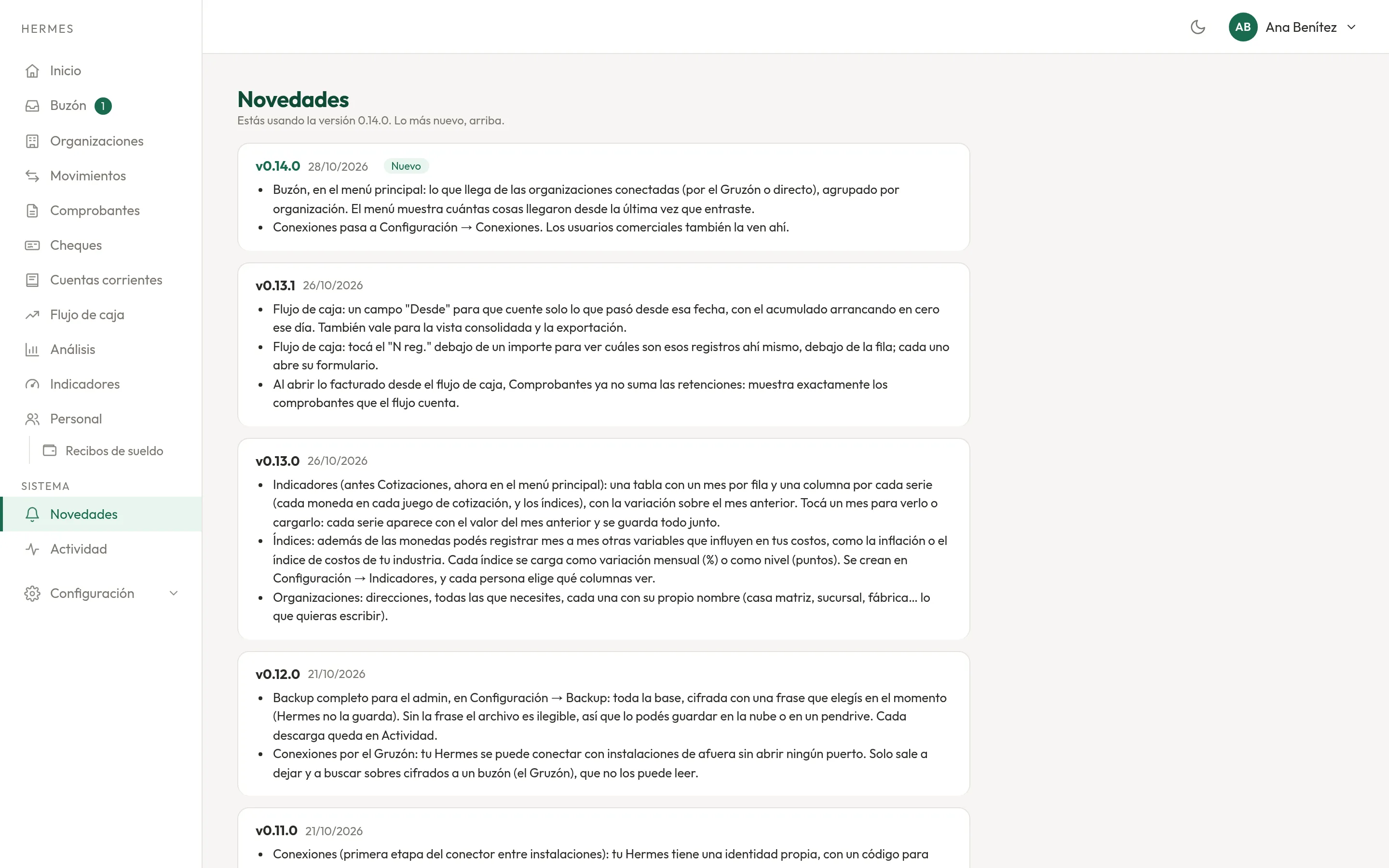 Novedades